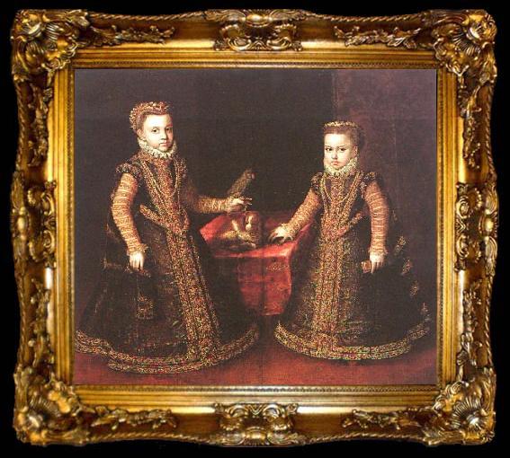 framed  Sofonisba Anguissola Infantas Isabella Clara Eugenia and Catalina Micaela, ta009-2